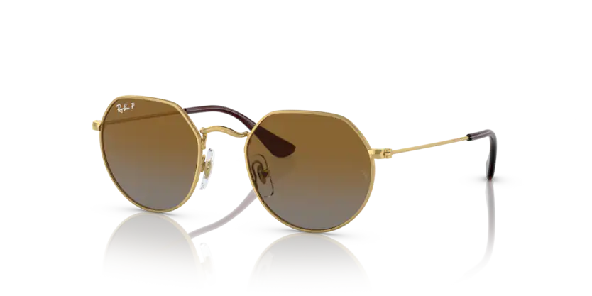 Ray-Ban zonnebril RJ 9565S Jack 223/T5 – Arista goud Polarized