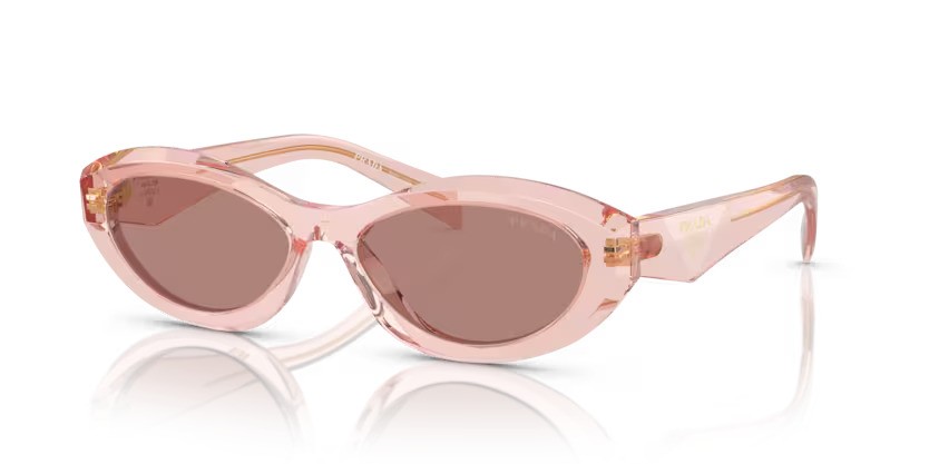 Prada  zonnebril 0PR 26ZS 19Q10D – Transparant perzik