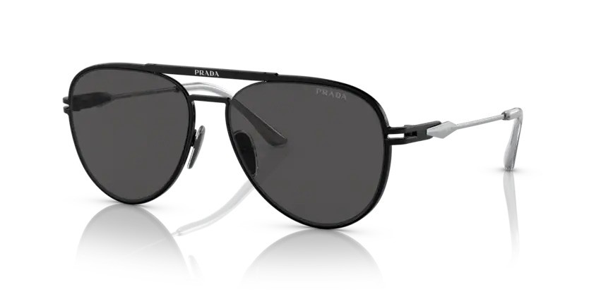 Prada zonnebril 0PR 54ZS 1BO5S0 – Matzwart