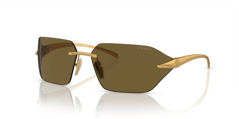 Prada 0PR A55S 15N01T – Satijn geel goud
