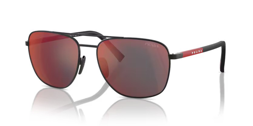 Prada Linea Rossa 0PS 54ZS DG008F – Gerubberd zwart