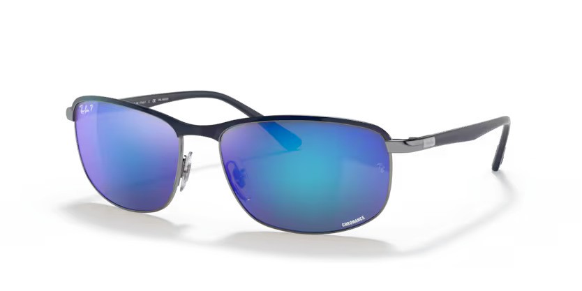 RB 3671CH 92044L – Blauw op staalgrijs Chromance Polarized