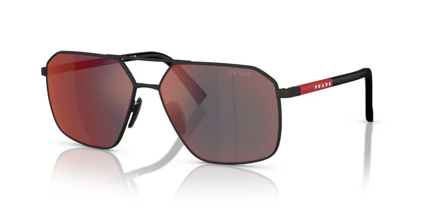 Prada Linea Rossa zonnebril 0PS A50S DG008F – Zwart rubber