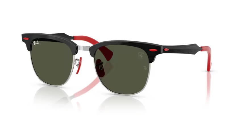 Ray-Ban zonnebril 3807M F11031 – Geborsteld zwart op zilver