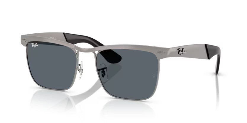 Ray-Ban zonnebril 3875 Wayfarer deluxe 029/R5 – Gezandstraald staalgrijs op staalgrijs