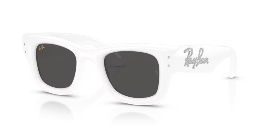 Ray-Ban zonnebril 4940B Wayfarer Puffer 686387 – Wit & strass
