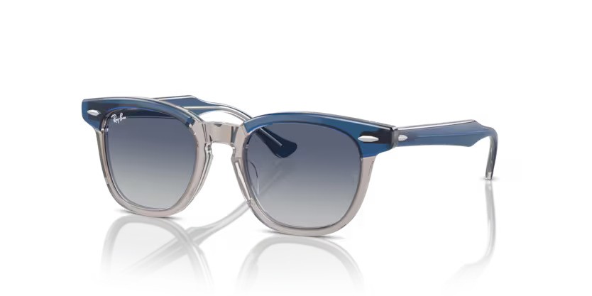 Ray-Ban zonnebril RJ 9098S 71554L – Top donkerblauw en bruin en lichtgrijs