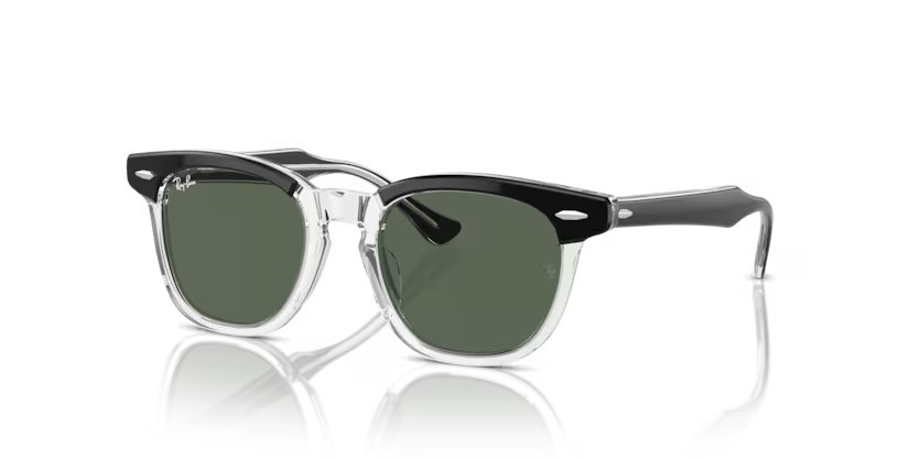 Ray-Ban zonnebril RJ 9098S 715871 – Zwart op transparant